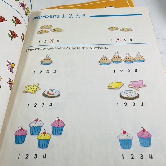 Pre-1st Grade Learning Books Shapes Colors Math Children Eduction Ready - Picture 9 of 10
